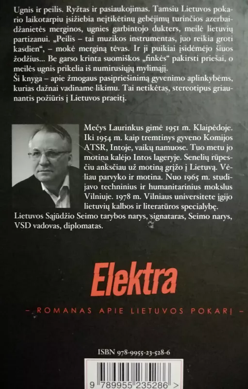 Elektra - Mečys Laurinkus, knyga