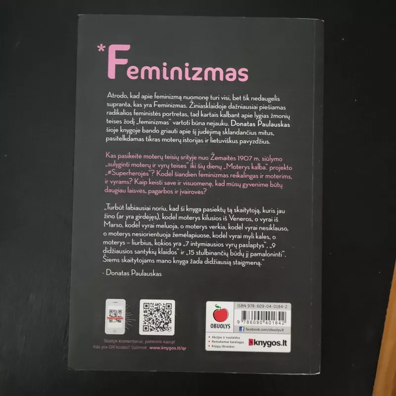 Feminizmas - žodis, kurio negalima minėti - Donatas Paulauskas, knyga 2