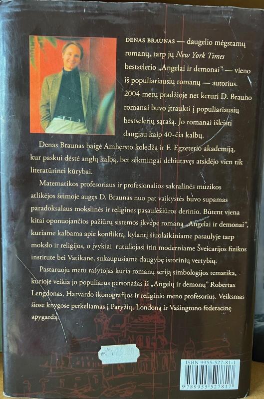 Angelai ir demonai - Dan Brown, knyga 3