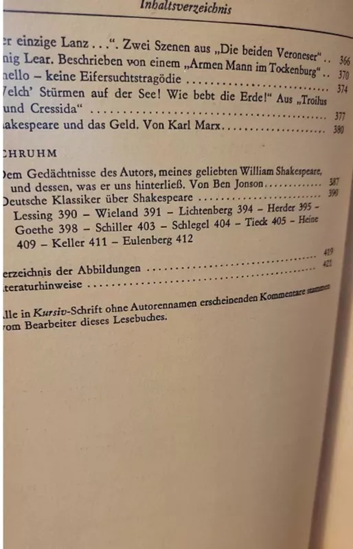 Shakespeare Ein Lesebuch für unsere Zeit - William Shakespeare, knyga 4