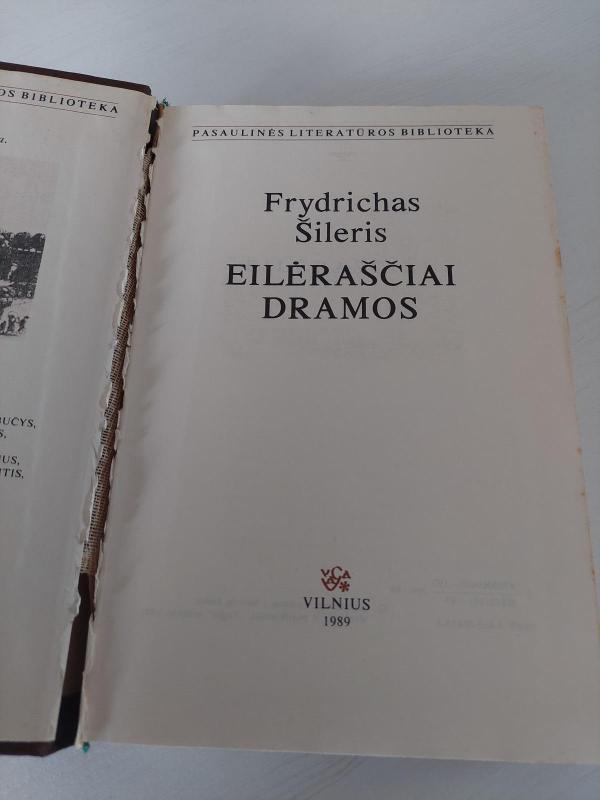 Eilėraščiai. Dramos - Fridrichas Šileris, knyga 2