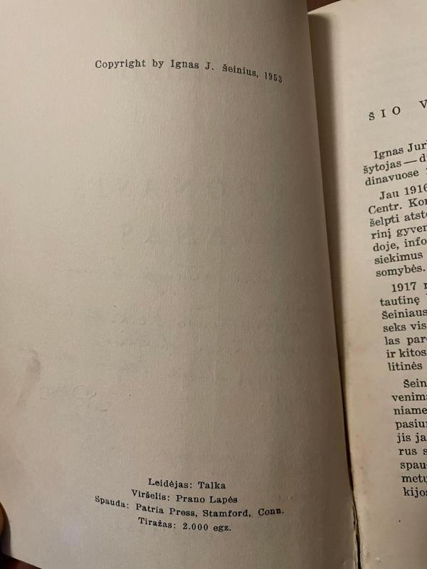 Raudonasis tvanas - Ignas Šeinius, knyga 2