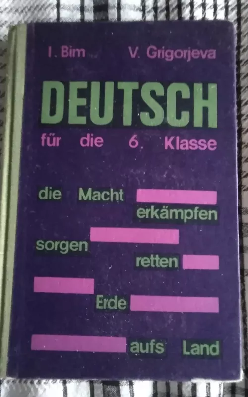 Vokiečių kalba 6 kl. (Deutsch fur die 6 Klasse) - I.Bim V.Grigorjeva, knyga 2