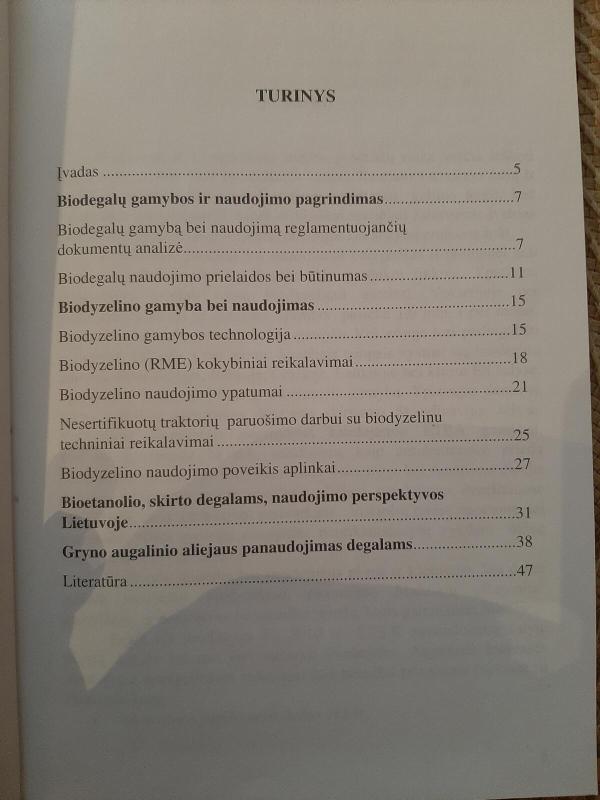 Biodegalų naudojimas - Vladimiras Liubarskis, knyga 4