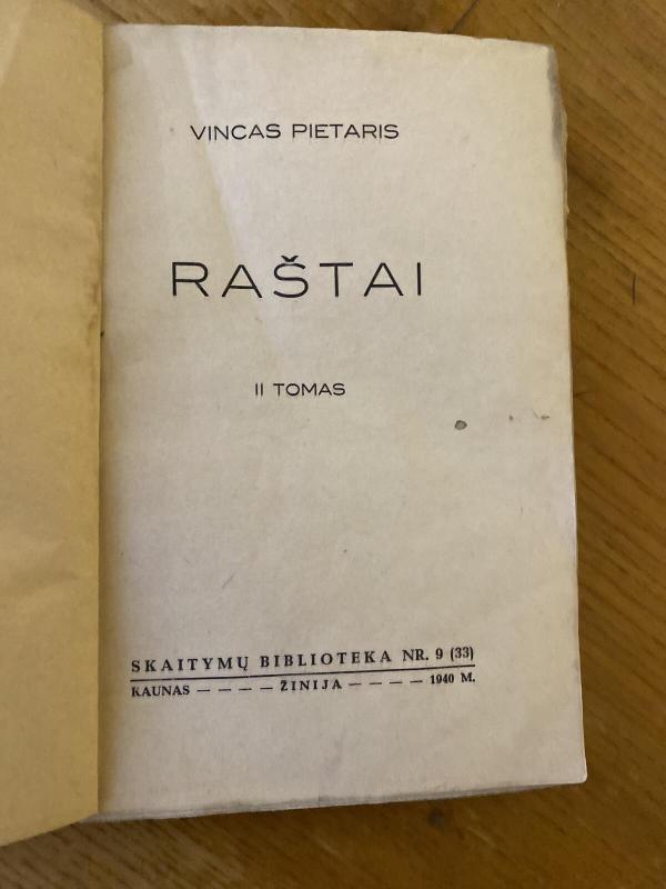 Iš mano atsiminimu ll tomas - Vincas Pietaris, knyga 5