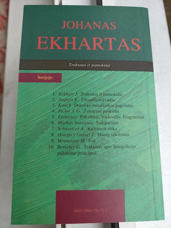 Traktatai ir pamokslai - Johann Eckhart, knyga 3