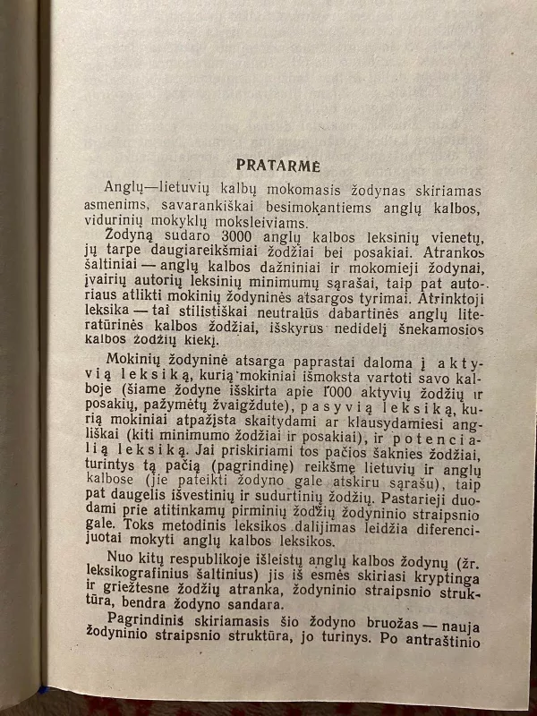 Mokomasis anglų-lietuvių kalbų žodynas - Bronius Piesarskas, knyga 4
