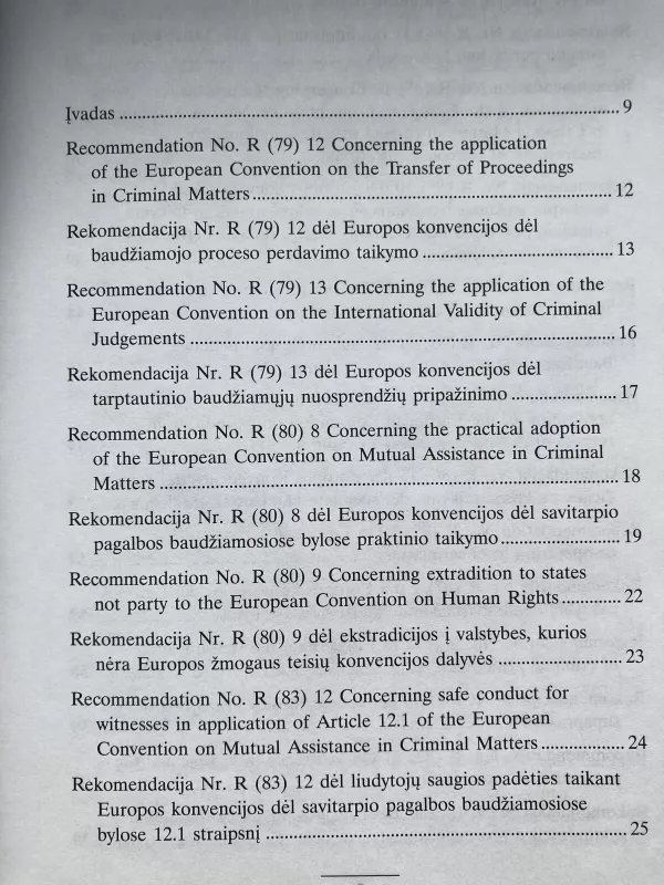 Pagrindinės Europos Tarybos rekomendacijos baudžiamojo proceso srityje - Raimondads Jurka, knyga 4