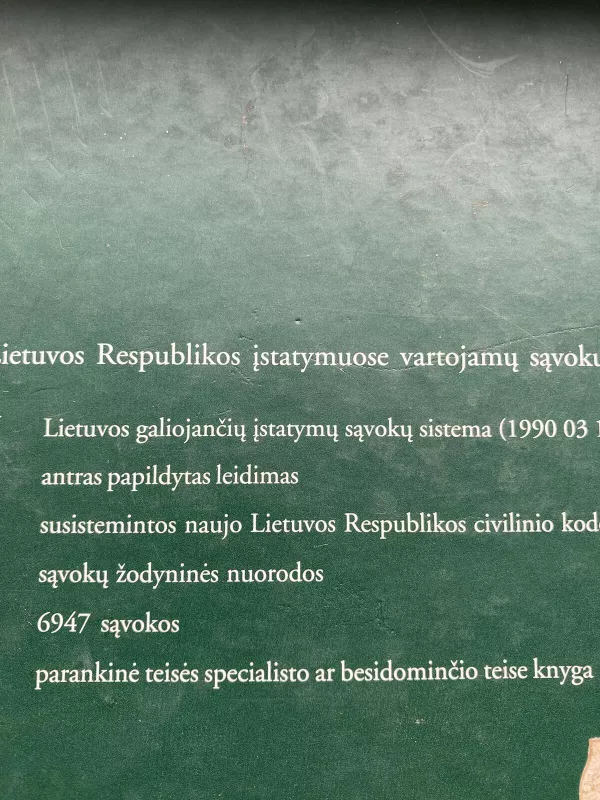 Lietuvos Respublikos įstatymuose vartojamų sąvokų žodynas - Remigijus Mockevičius, knyga 3