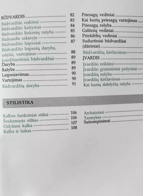 Lietuvių kalbos žinynas VI klasei - Vilija Salienė, knyga 3