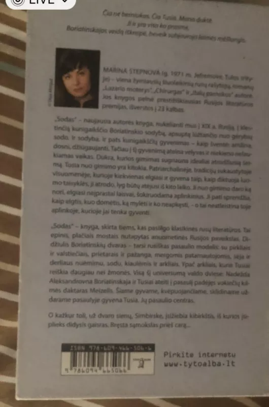 Sodas - Marina Stepnova, knyga 2