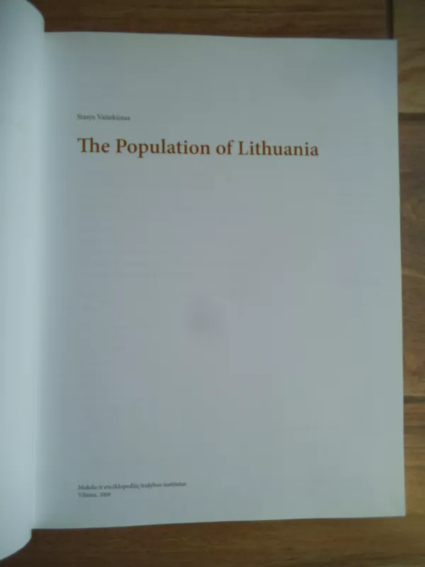 The population of Lithuania - Stasys Vaitekūnas, knyga 3