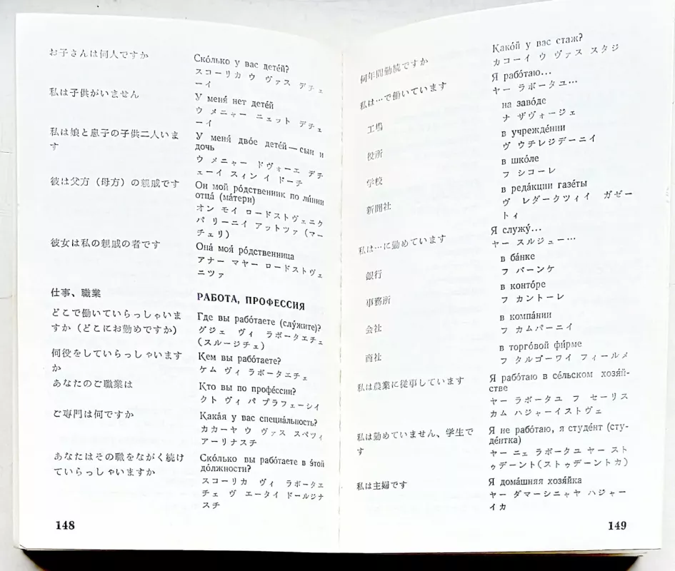 旅行者用 ロシア語 会話 / Японско-русский разговорник для туристов - С.В. Неверов, knyga 5