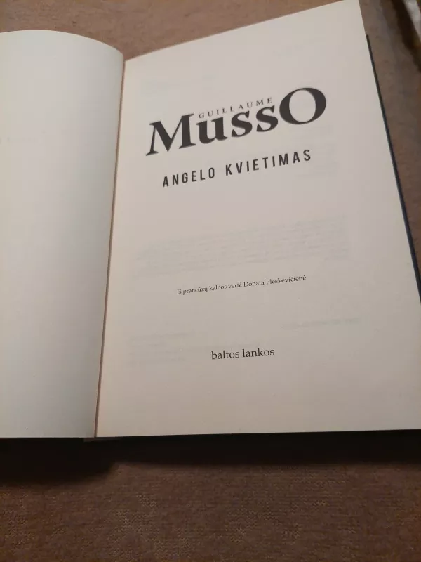Angelo kvietimas - Guillaume Musso, knyga 3
