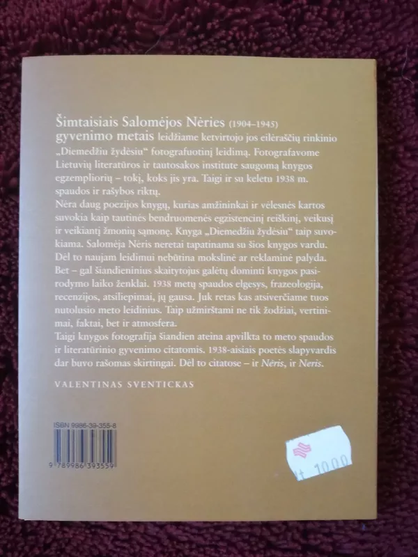 Diemedžiu žydėsiu - Salomėja Nėris, knyga 4