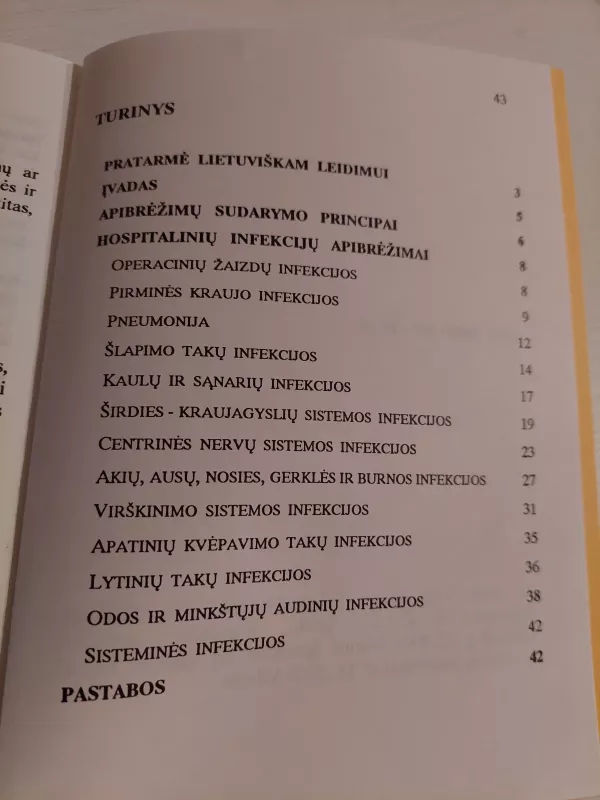 Hospitalinių infekcijų apibrėžimai - Autorių Kolektyvas, knyga 3