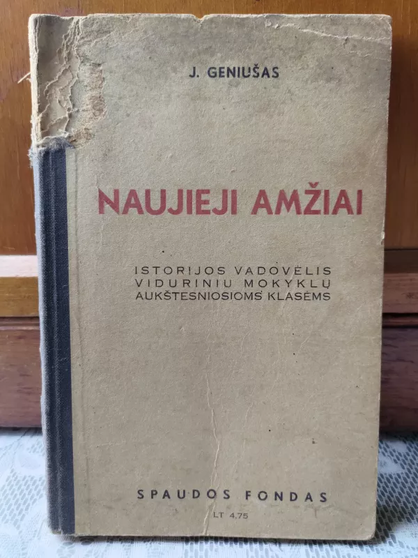 Naujieji amžiai - J. Geniušas, knyga