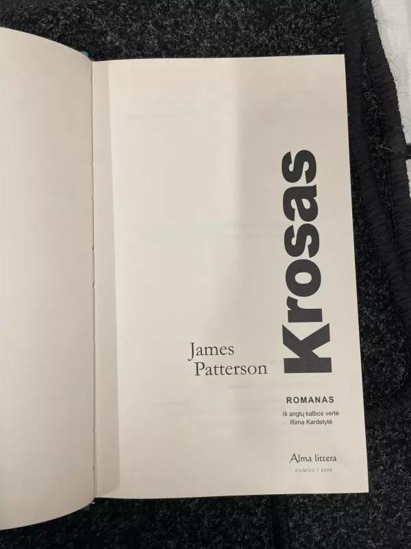 Krosas - James Patterson, knyga 4
