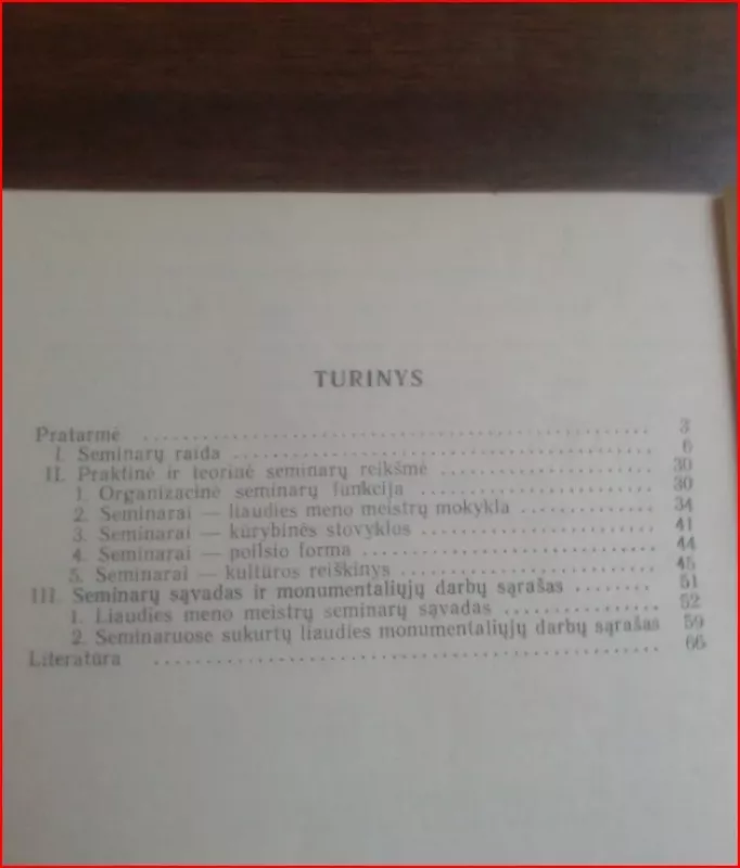 Liaudies meno meistrų seminarai - V. Rimkus, knyga 3