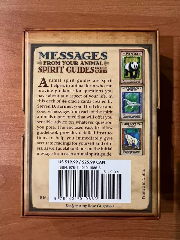 Messages from Your Animal Spirit Guides Oracle Cards - Steven D. Katz, knyga 3