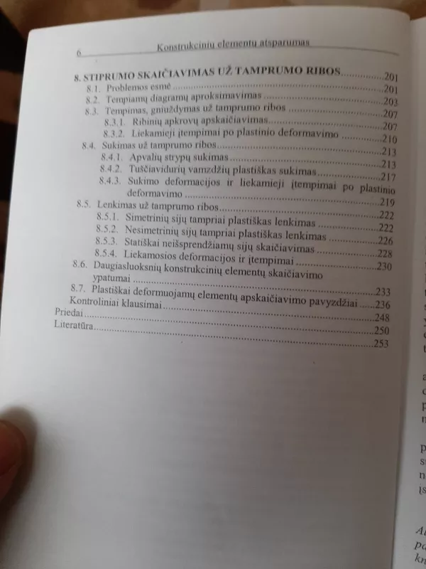 Konstrukcinių elementų atsparumas - Elisabet Hermodsson, knyga 6