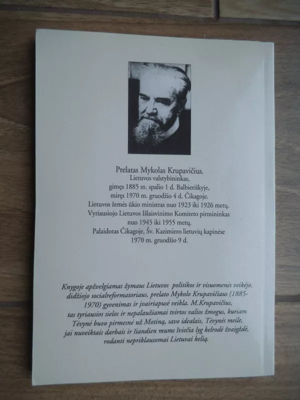 Prelatas Mykolas Krupavičius. Biografinė apybraiža - Ada Urbonaitė, knyga 4