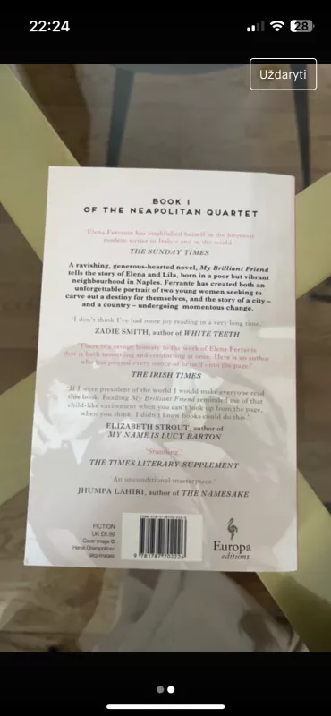 My brilliant friend - Elena Ferrante, knyga 3