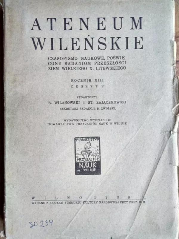 ATENEUM WILENSKIE XIII - Autorių Kolektyvas, knyga 2