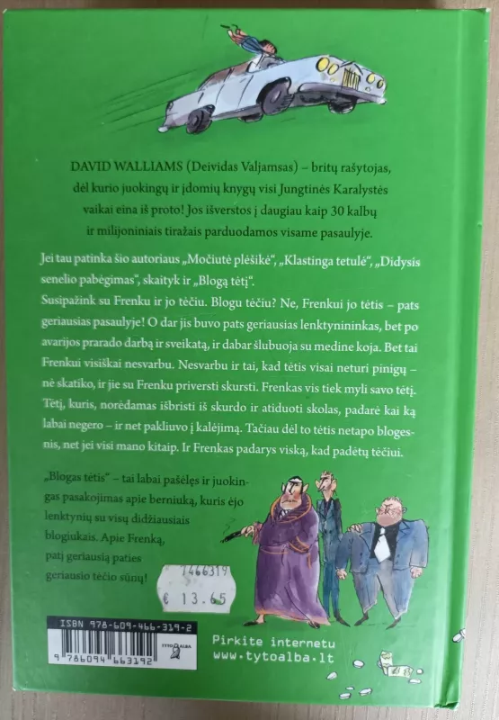 Blogas tėtis - David Walliams, knyga 3