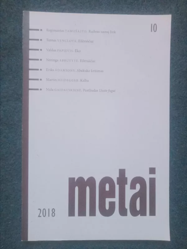 Metai, 2018 Nr.10 - Autorių Kolektyvas, knyga 3