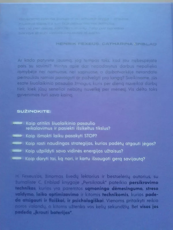 Persikrauk! Išmok laiku sustoti - Catharina Enblad, knyga 4