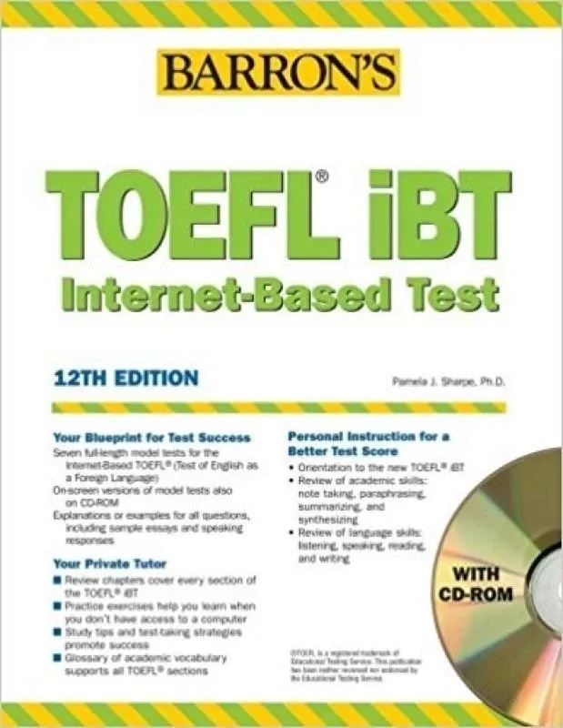 TOEFL iBT Internet-Based Test 12th edition - Pamela J. Sharpe, knyga