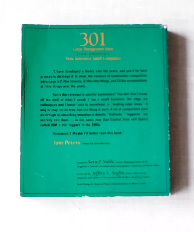301 Great Management Ideas from America's  Most Innovative Small Companies - Autorių Kolektyvas, knyga 3