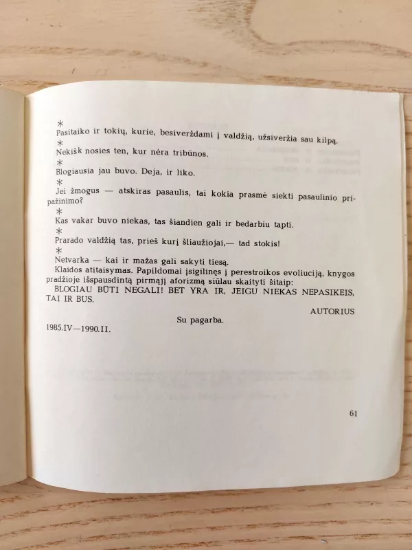 Aforizmai iš perestroijos epochos - Jeronimas Laucius, knyga 5