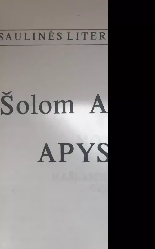 Pasaulinės literatūros biblioteka. Šolom Aleichemas APYSAKOS - Šolom Aleichemas, knyga 2