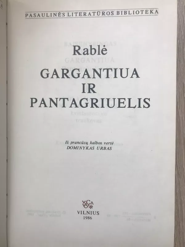 Gargantiua ir Pantagriuelis - Autorių Kolektyvas, knyga 3