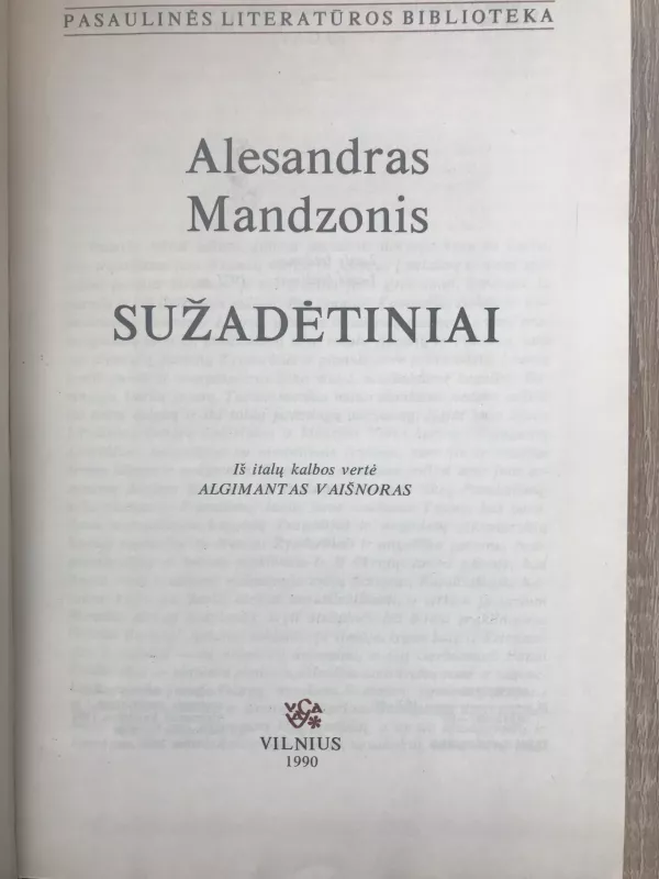 Sužadėtiniai - Alesandras Mandzonis, knyga 3