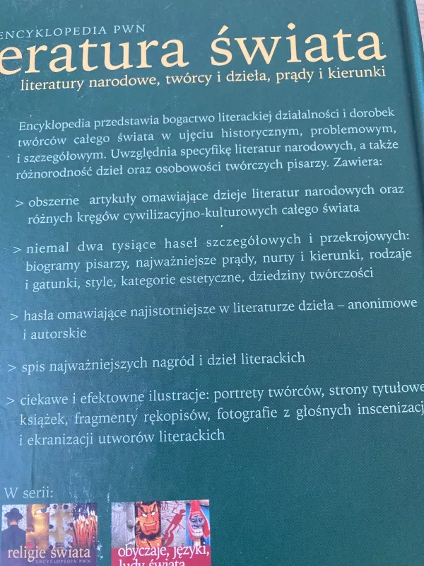 Literatura świata Encyklopedia PWN (Twarda) - Autorių Kolektyvas, knyga 3