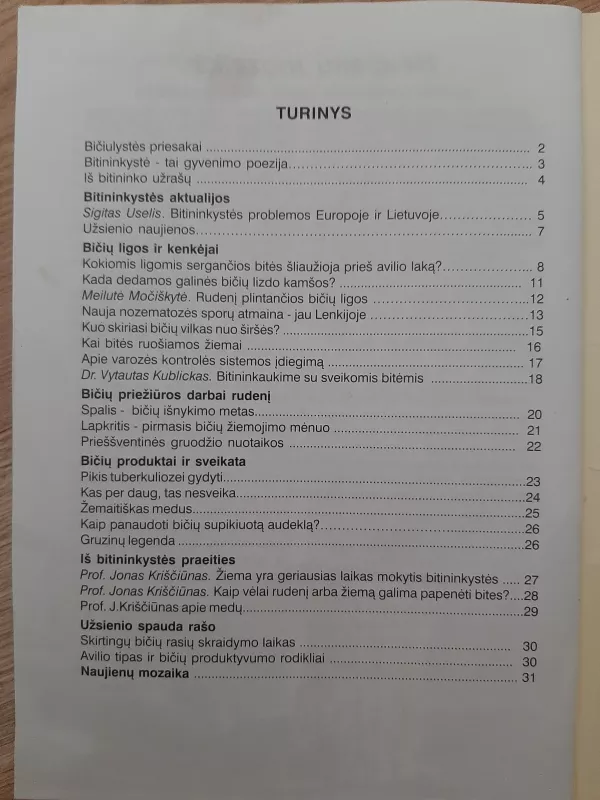 Bitininkystės naujienos 2007-1 - Vytautas Salinka, knyga 4