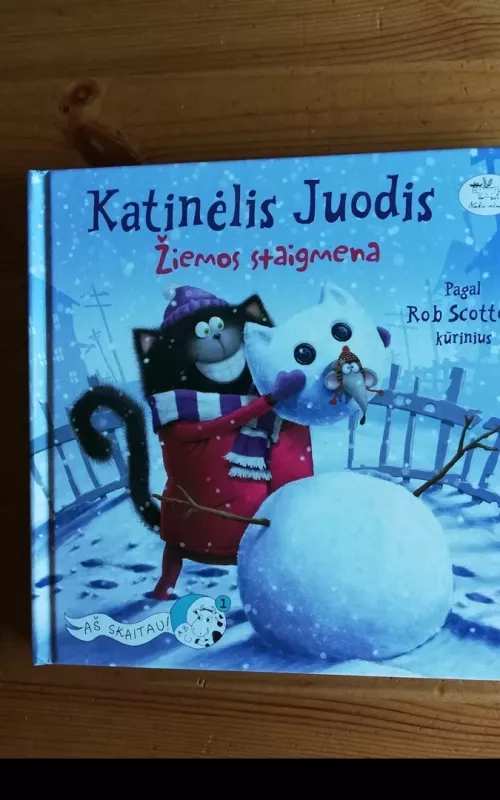 Katinėlis Juodis. Žiemos staigmena - Rob Scotton, knyga 2