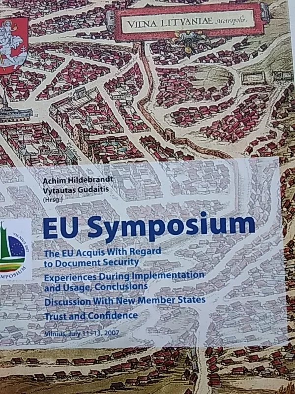 EU Symposium - Vytautas Gudaitis, knyga