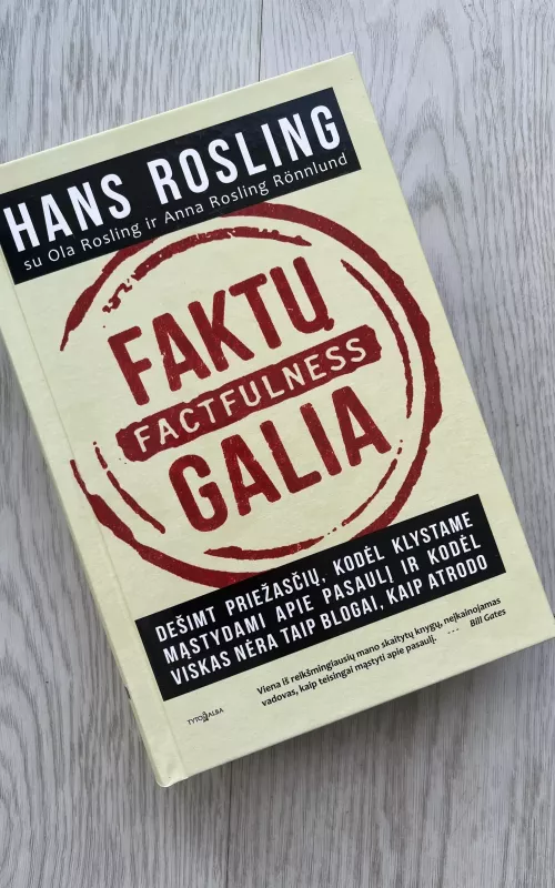 Faktų galia. Factfulness - Hans Rosling, knyga 2