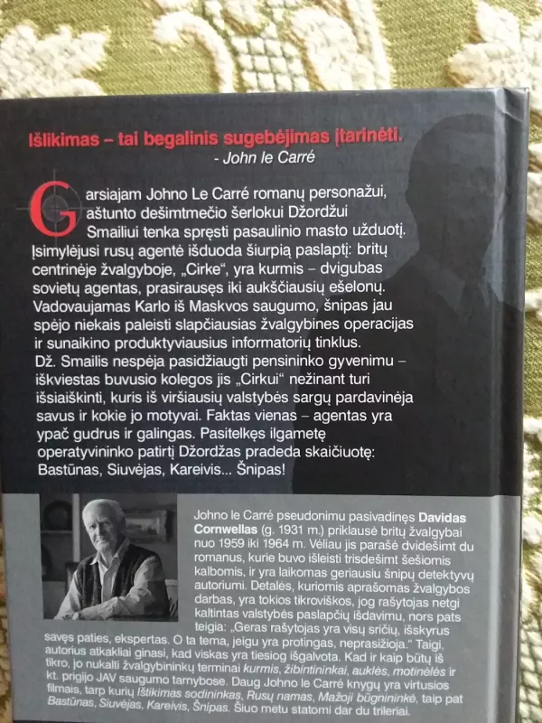 BASTŪNAS, SIUVĖJAS, KAREIVIS, ŠNIPAS - John le Carre, knyga 4