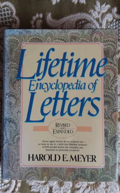 "Lifetime Encyclopedia of Letters" - Harold E. Meyer, knyga 2