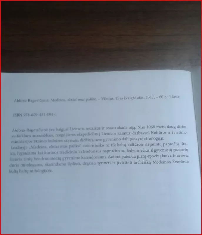 Medeina, elniai mus paliko - Aldona Ragevičienė, knyga 3