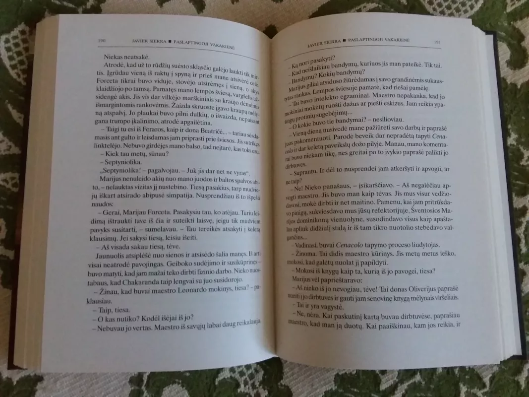 Paslaptingoji vakarienė - Javier Sierra, knyga 3