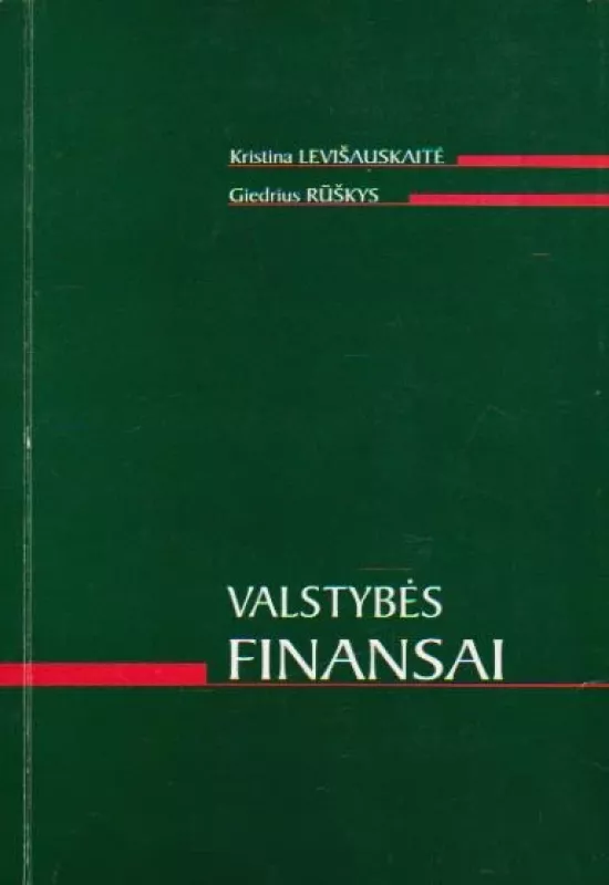 Valstybės finansai - Kristina Levišauskaitė, knyga