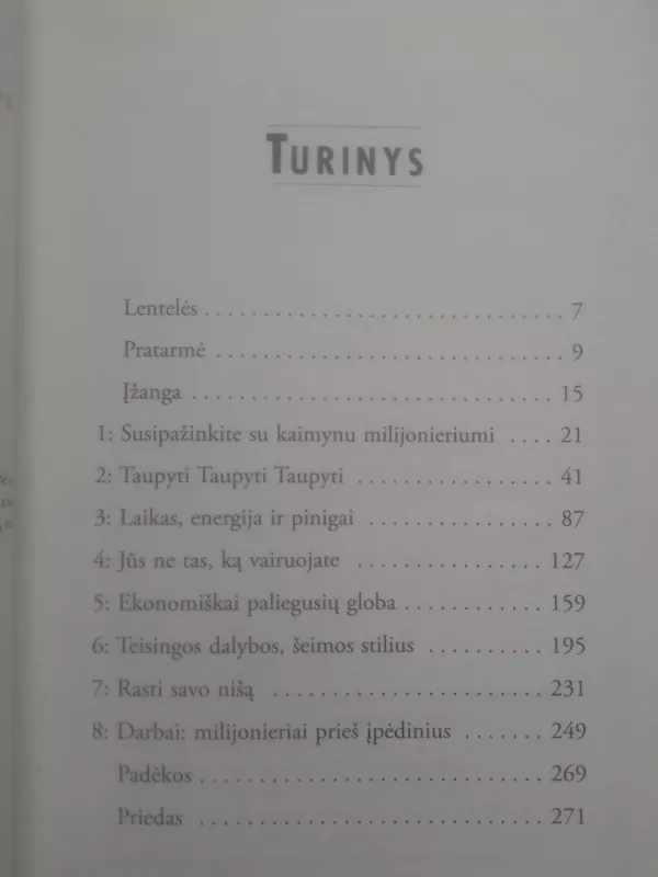 Jūsų kaimynas milijonierius - Thomas J. Stanley, knyga 5
