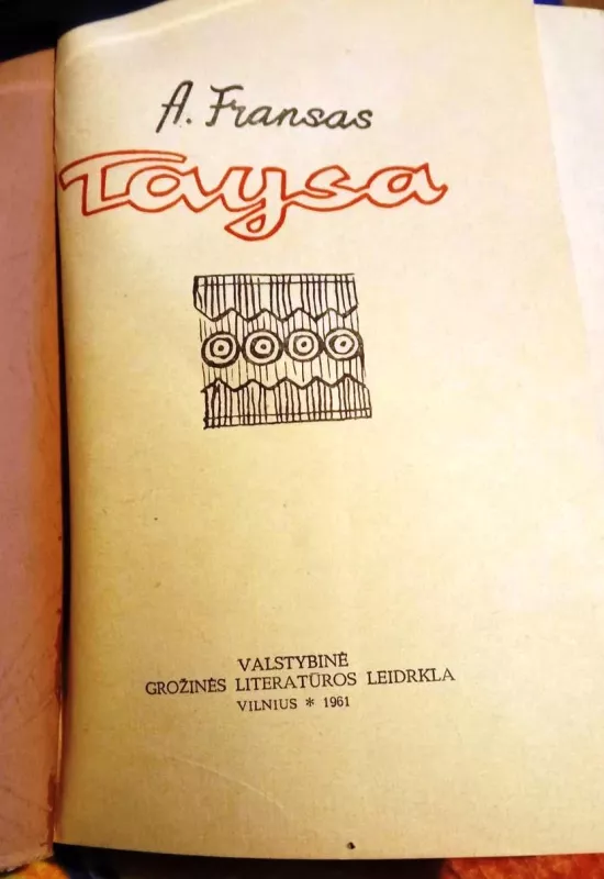 Taysa - Anatolis Fransas, knyga 5