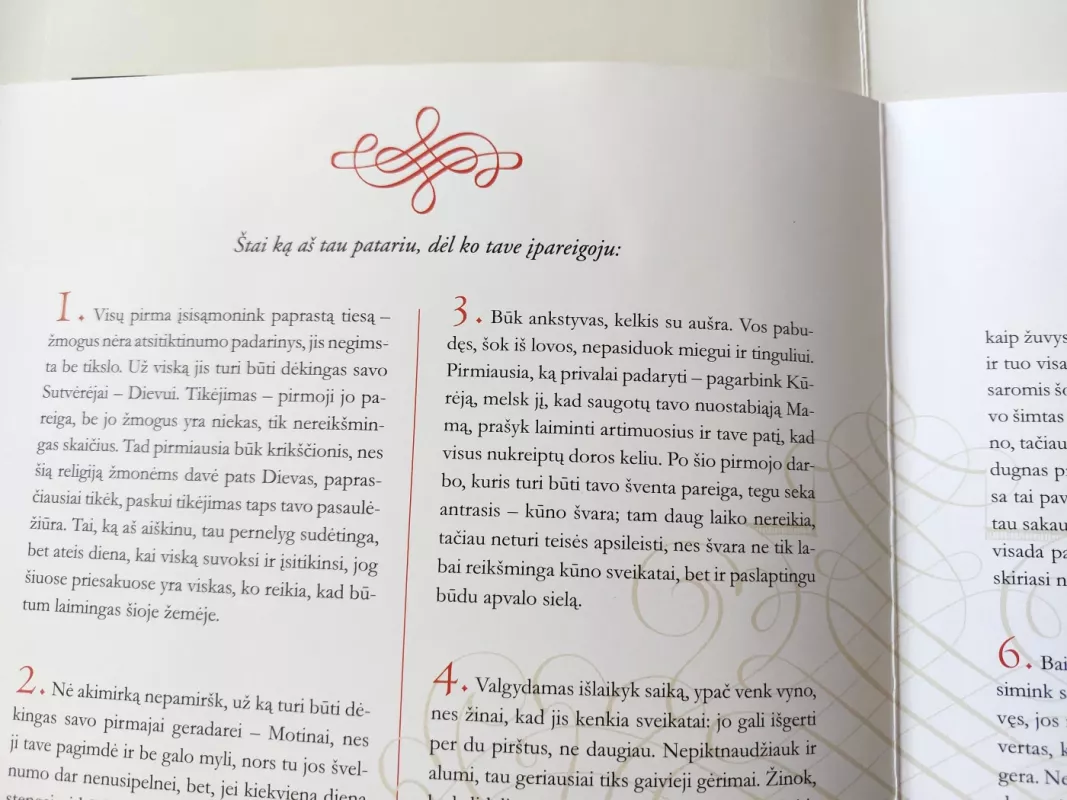 Priesakai sūnui / Preceptes a mon fils / Precepts to a son - Mykolas Kleopas Oginskis, knyga 4